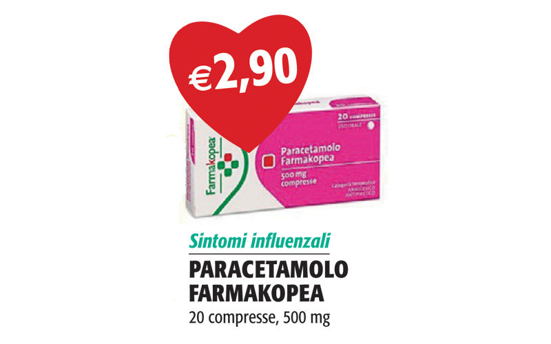 Paracetamolo Farmakopea 20 Compresse